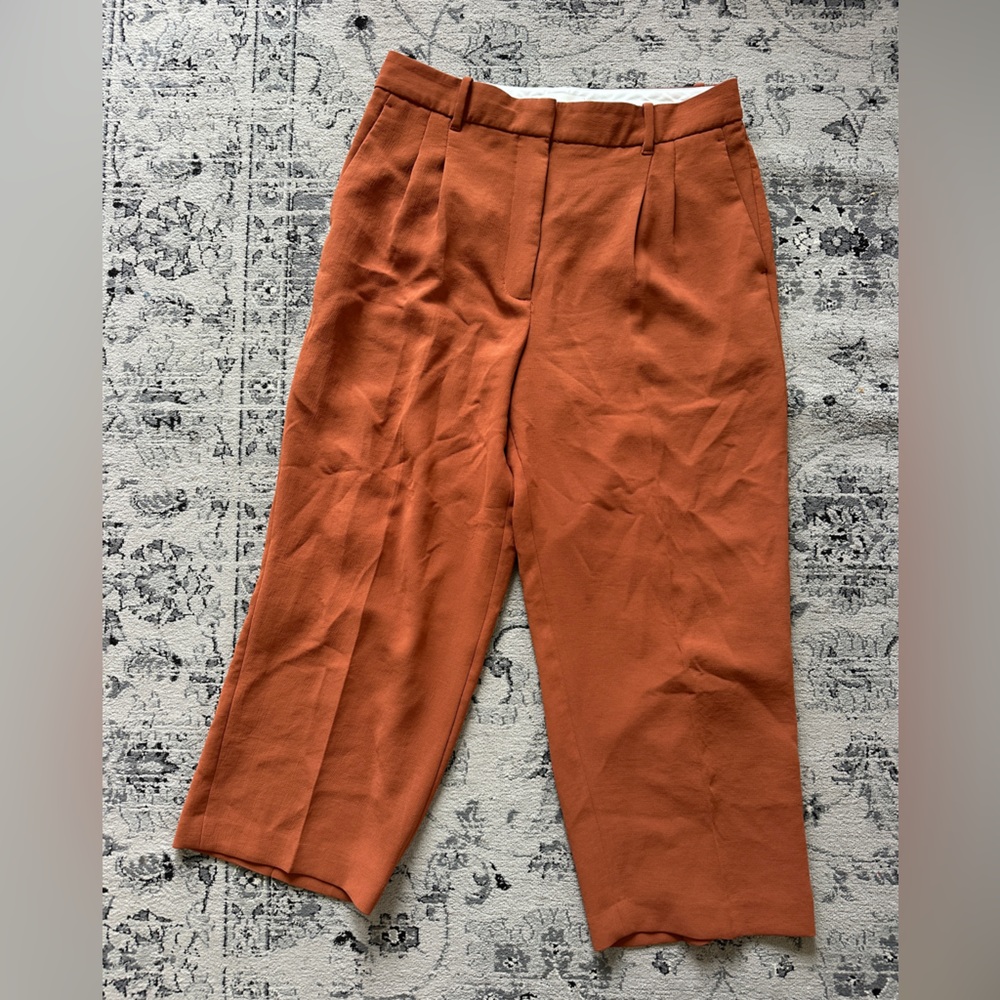 Wilfred the effortless pant size 12 burnt orange/ brown